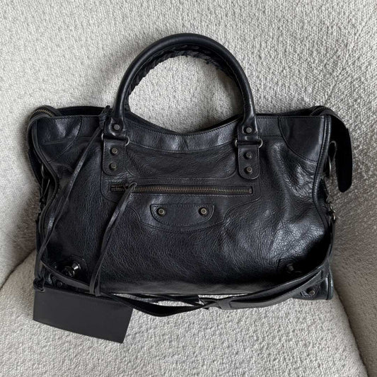2011 Balenciaga City Leather Black Handbag