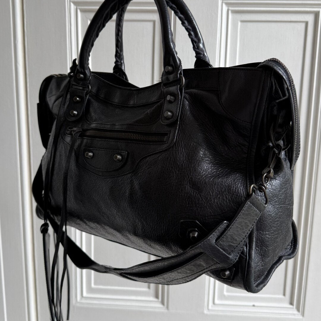 2011 Balenciaga City Leather Black Handbag