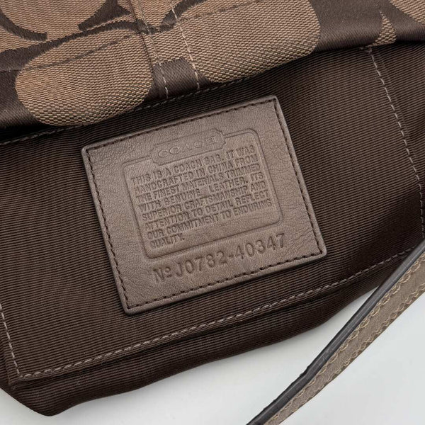 Coach Signature Studded Brown Mini Handbag