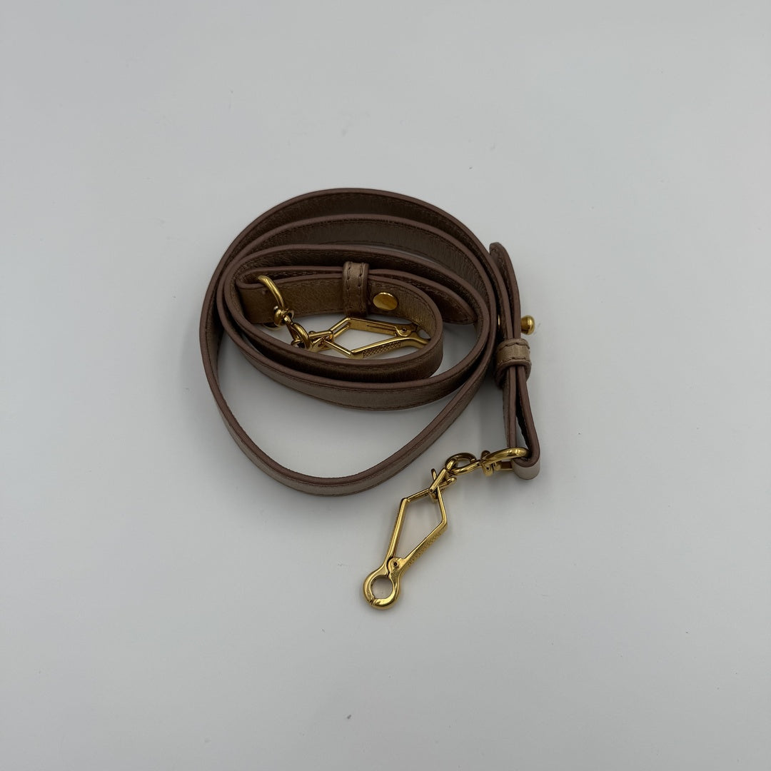 Miu Miu Vitello Beige Leather Handbag