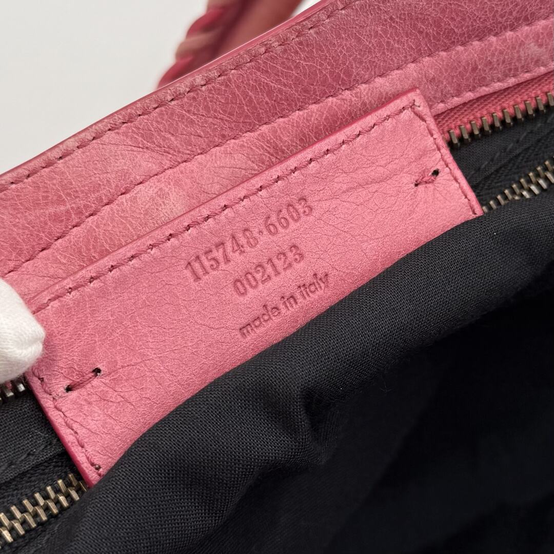 2010 Balenciaga The City Leather Pink Handbag