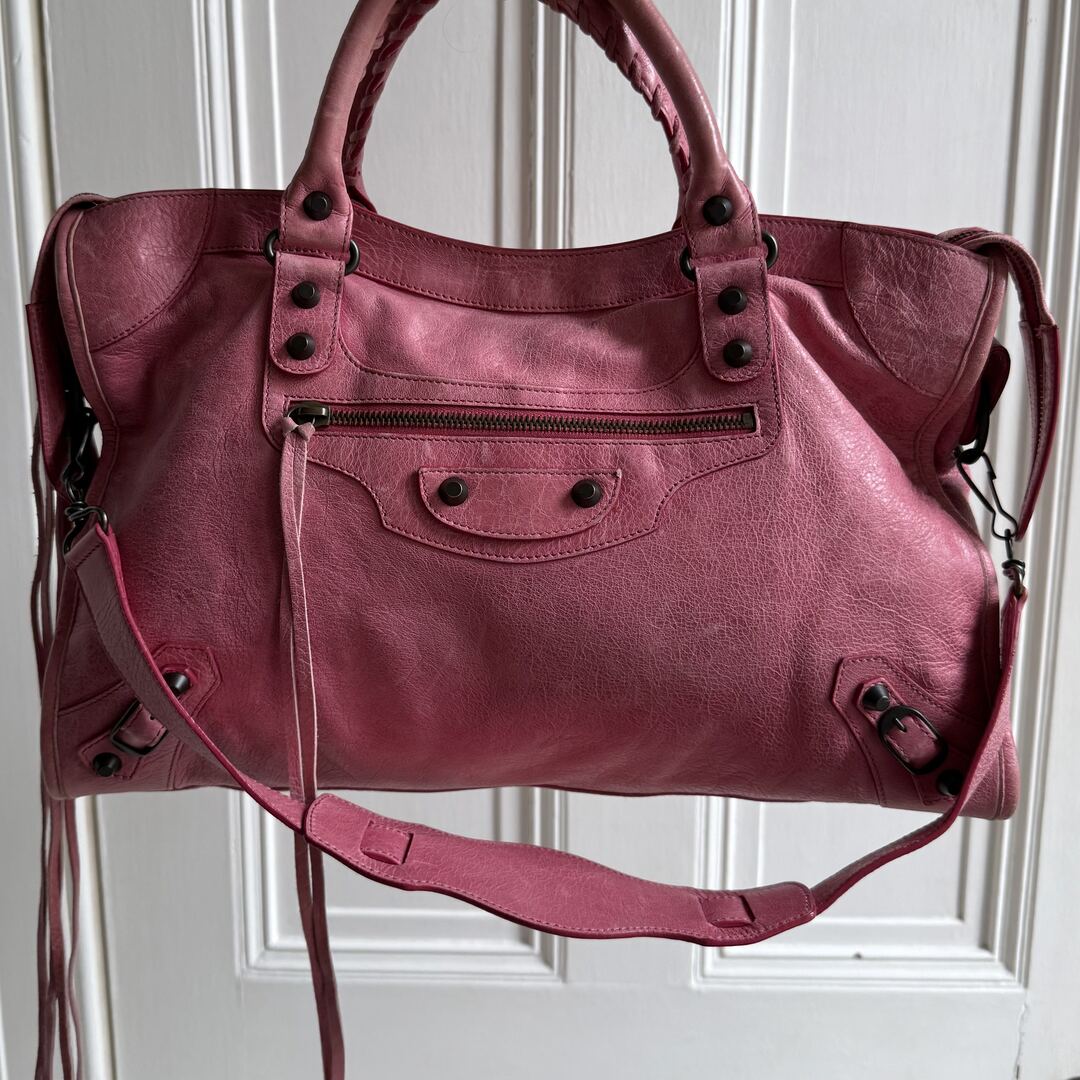 2010 Balenciaga The City Leather Pink Handbag