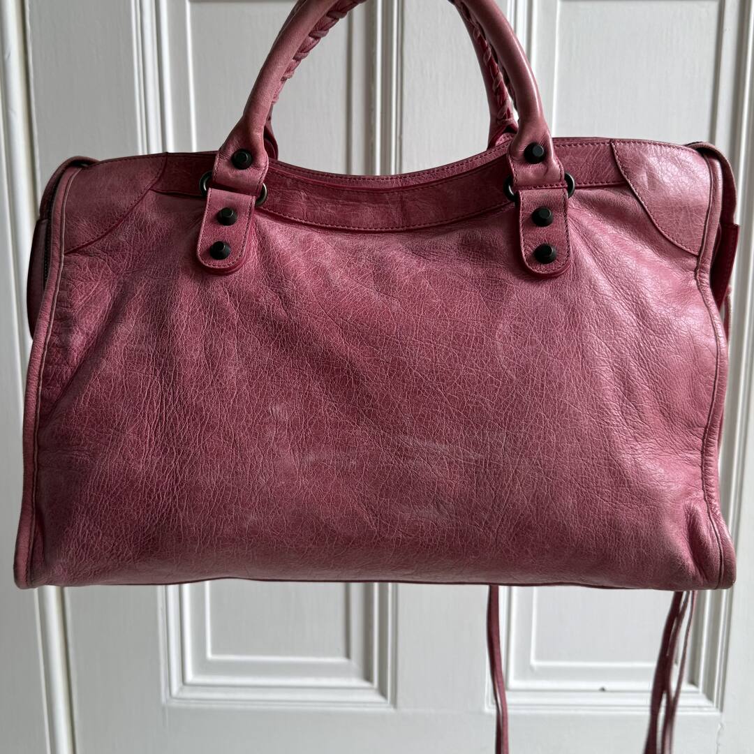 2010 Balenciaga The City Leather Pink Handbag