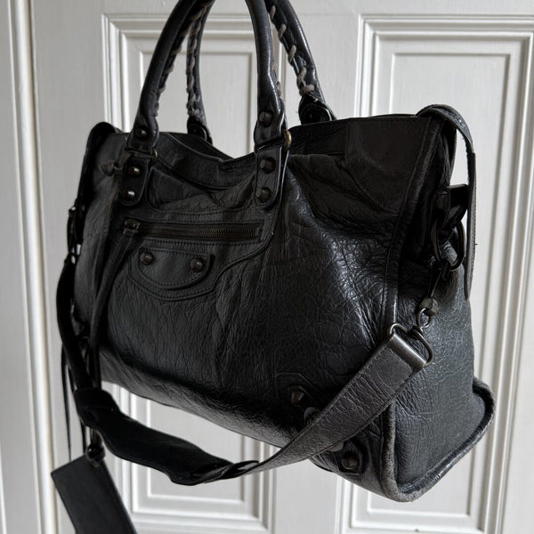 2014 Balenciaga City Leather Grey Handbag