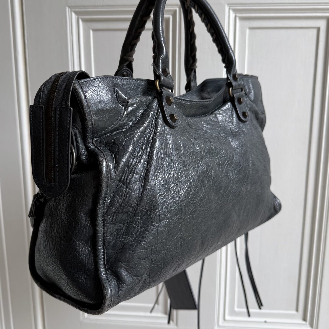 2014 Balenciaga City Leather Grey Handbag