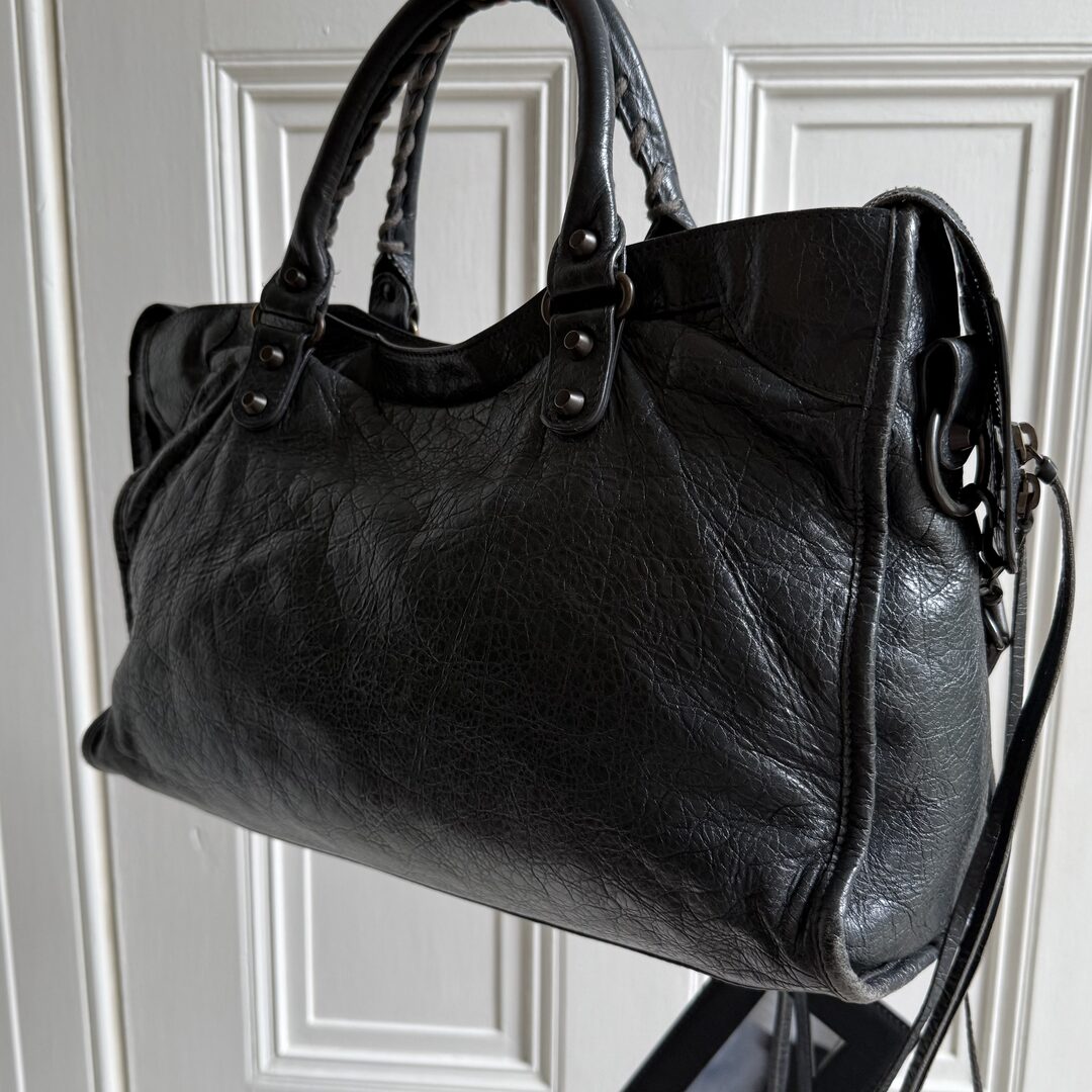 2014 Balenciaga City Leather Grey Handbag