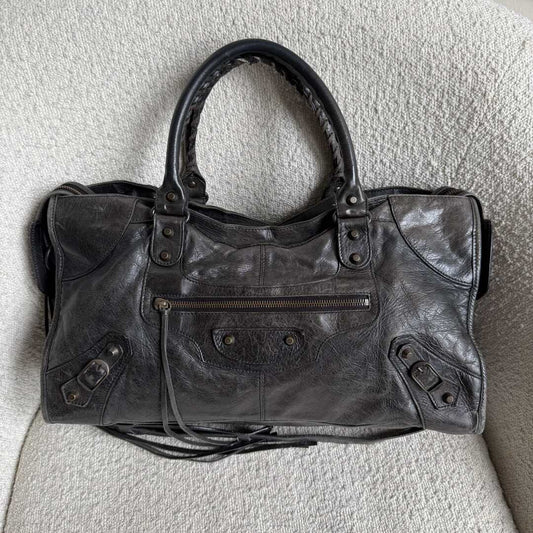 2003 Balenciaga City Leather Black Handbag