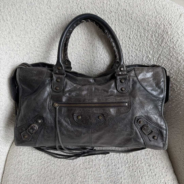 2003 Balenciaga City Leather Black Handbag