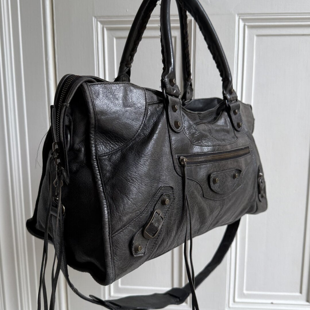 2003 Balenciaga City Leather Black Handbag
