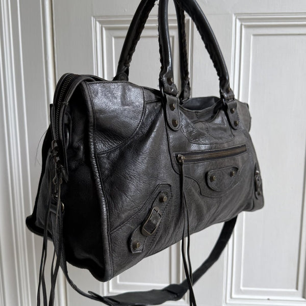 2003 Balenciaga City Leather Black Handbag