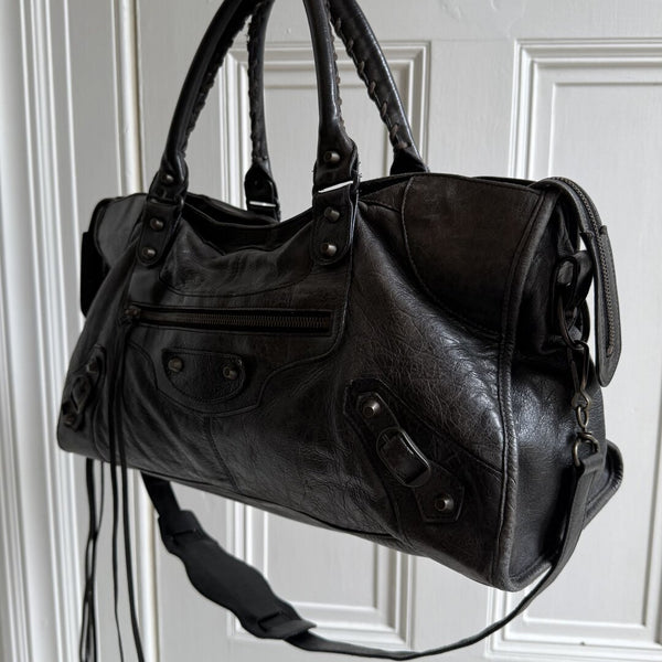 2003 Balenciaga City Leather Black Handbag