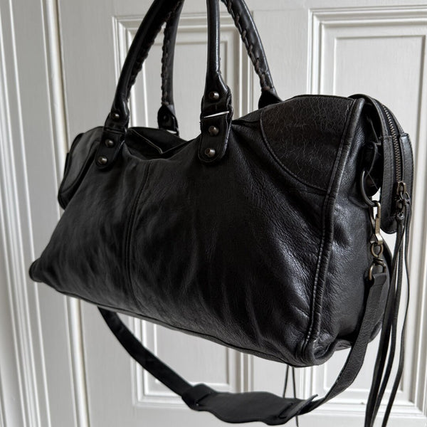 2003 Balenciaga City Leather Black Handbag