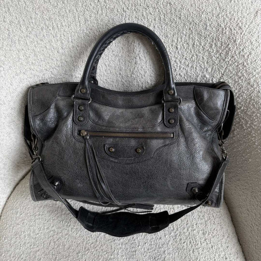 2009 Balenciaga City Leather Black Handbag