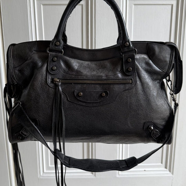 2009 Balenciaga City Leather Black Handbag