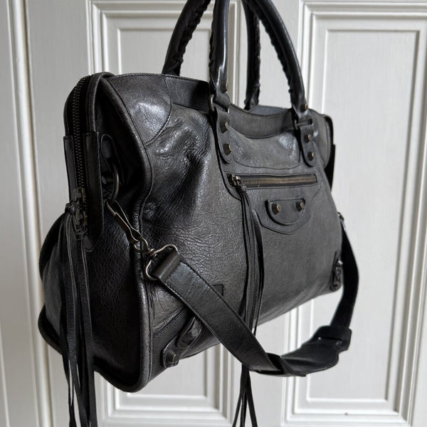 2009 Balenciaga City Leather Black Handbag