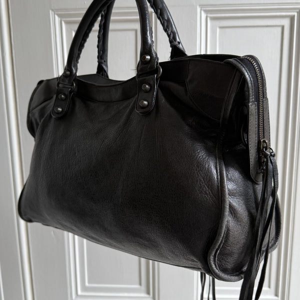 2009 Balenciaga City Leather Black Handbag