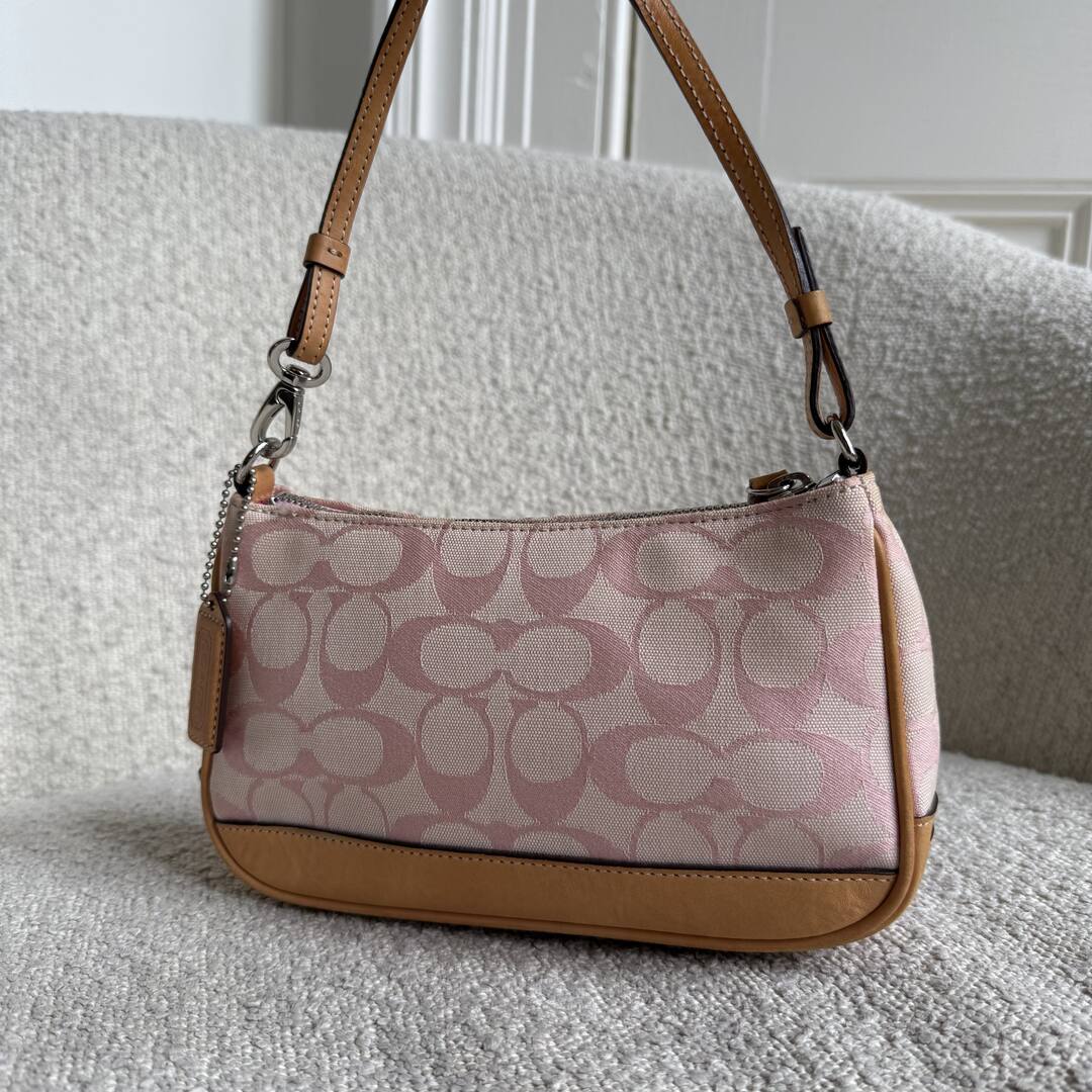 Coach Signature Demi Pink Shoulder Bag
