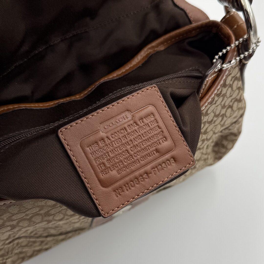 Coach Mini Signature Soho Brown Shoulder Bag