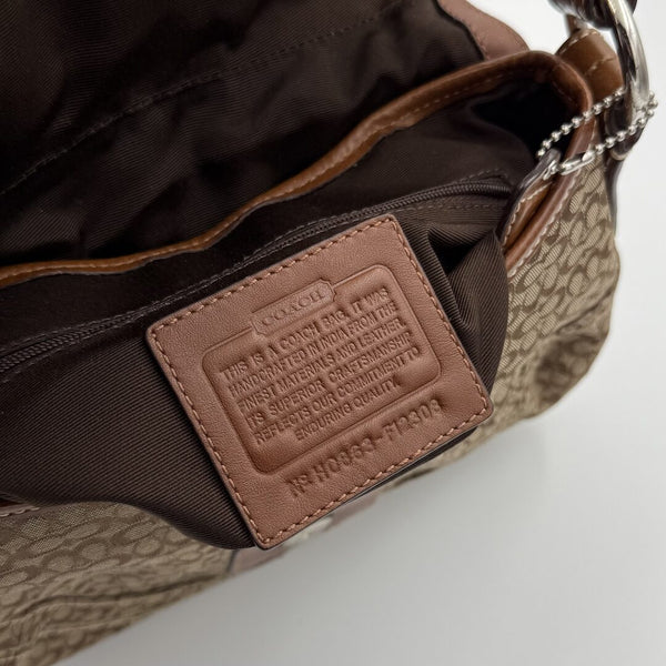Coach Mini Signature Soho Brown Shoulder Bag