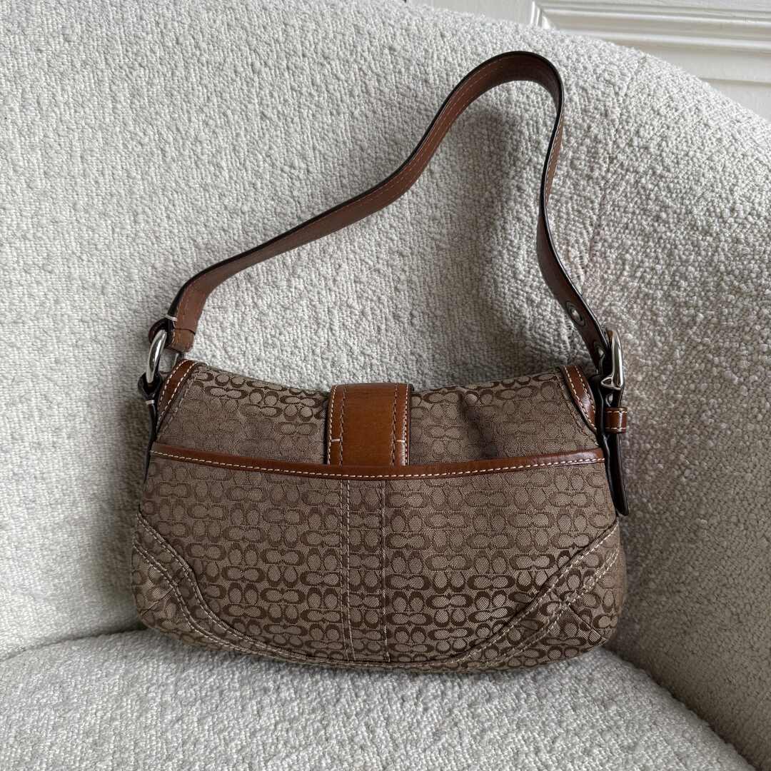 Coach Mini Signature Soho Brown Shoulder Bag