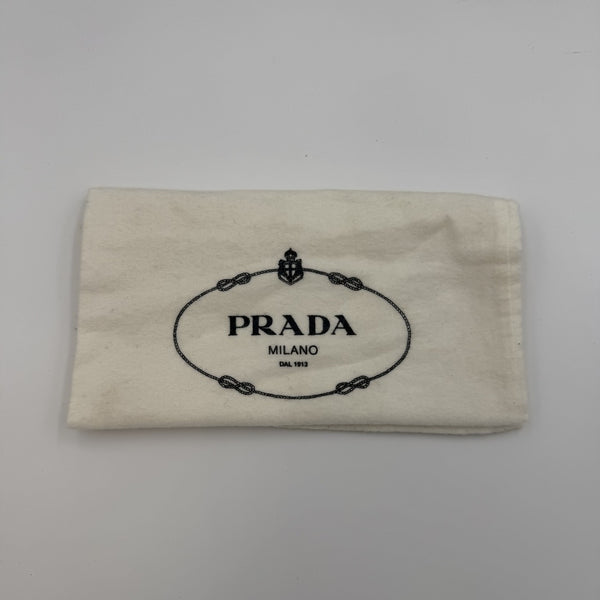 Prada Bow Leather Black Kitten Block Heels