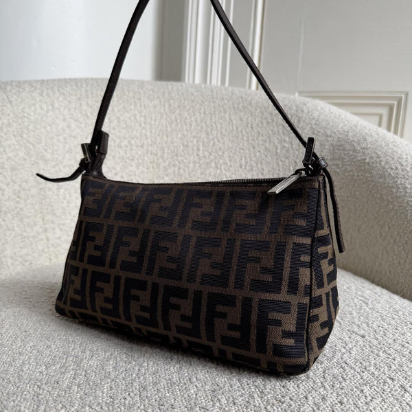 Fendi Zucca Brown Shoulder Bag