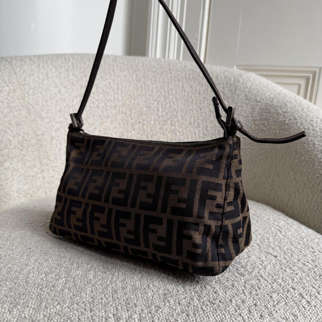 Fendi Zucca Brown Shoulder Bag