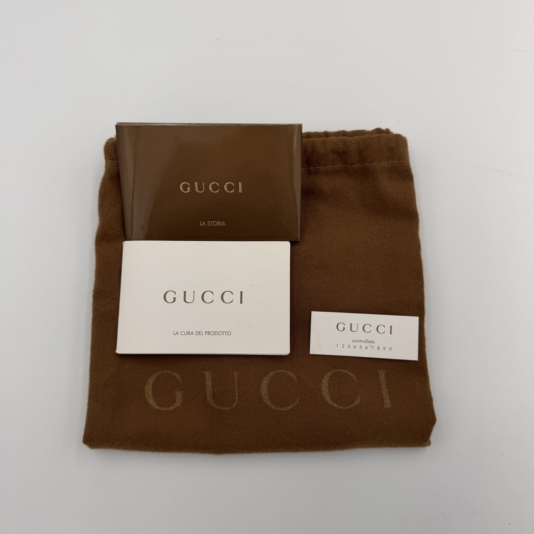 Gucci GG Canvas Abbey Caramel Brown Shoulder Bag