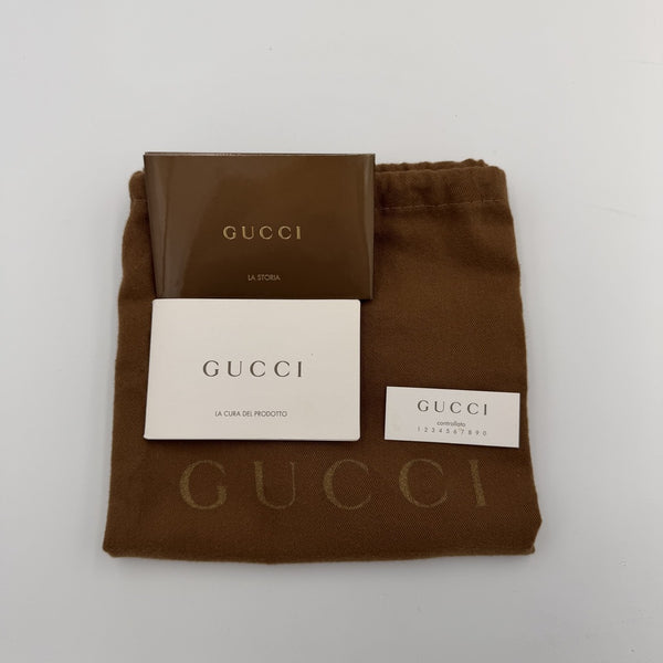 Gucci GG Canvas Abbey Caramel Brown Shoulder Bag