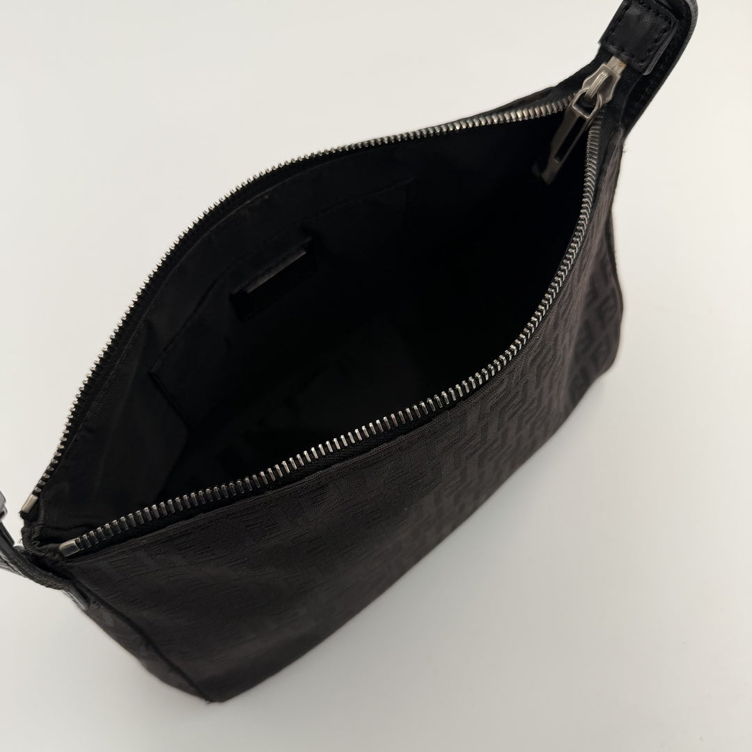 Fendi Zucchino Black Shoulder Bag