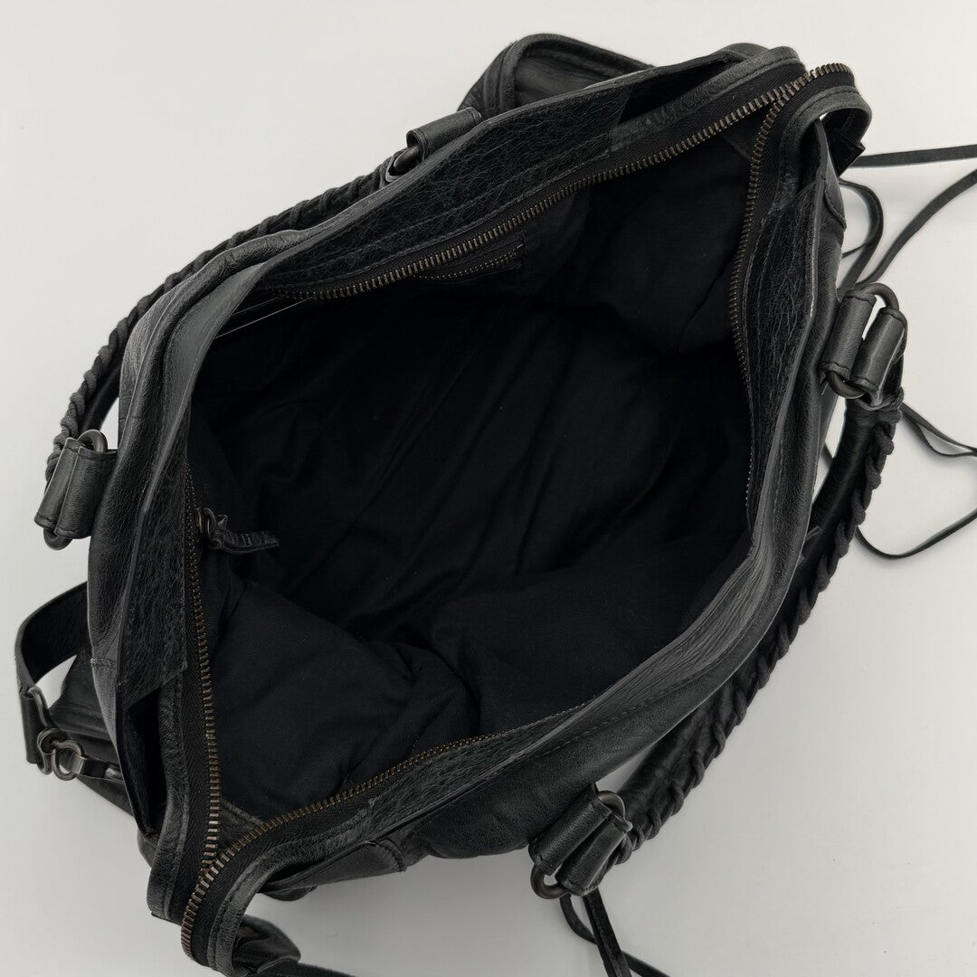2010 Balenciaga City Leather Black Handbag