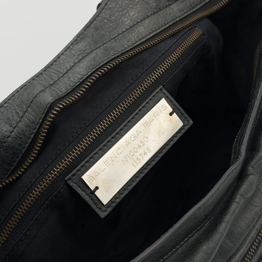 2010 Balenciaga City Leather Black Handbag
