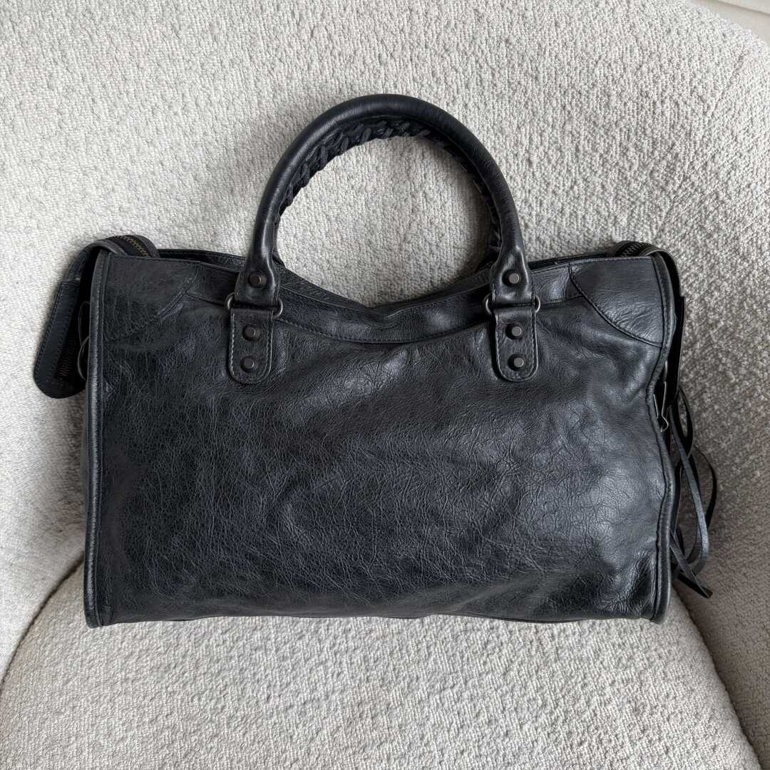2010 Balenciaga City Leather Black Handbag