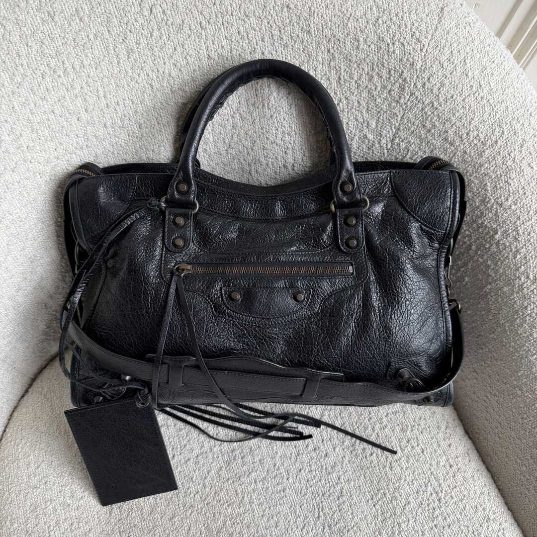 2014 Balenciaga City Leather Black Handbag