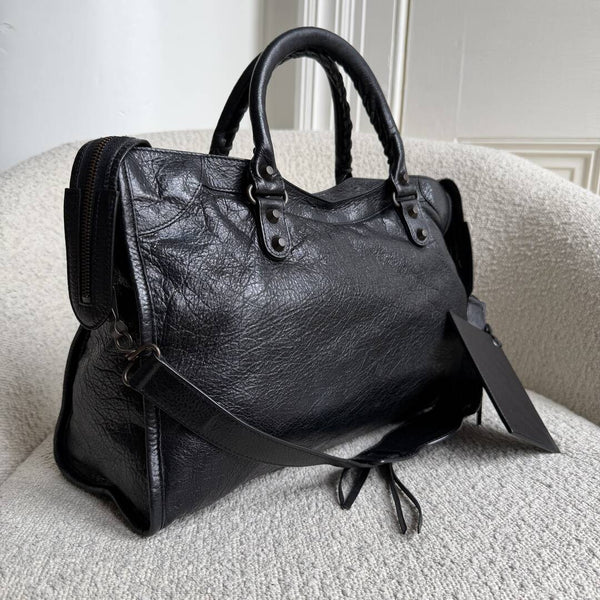 2014 Balenciaga City Leather Black Handbag