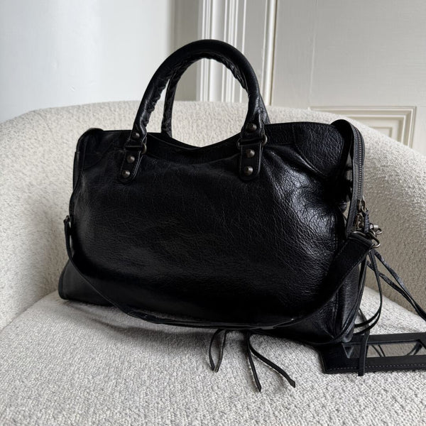 2014 Balenciaga City Leather Black Handbag