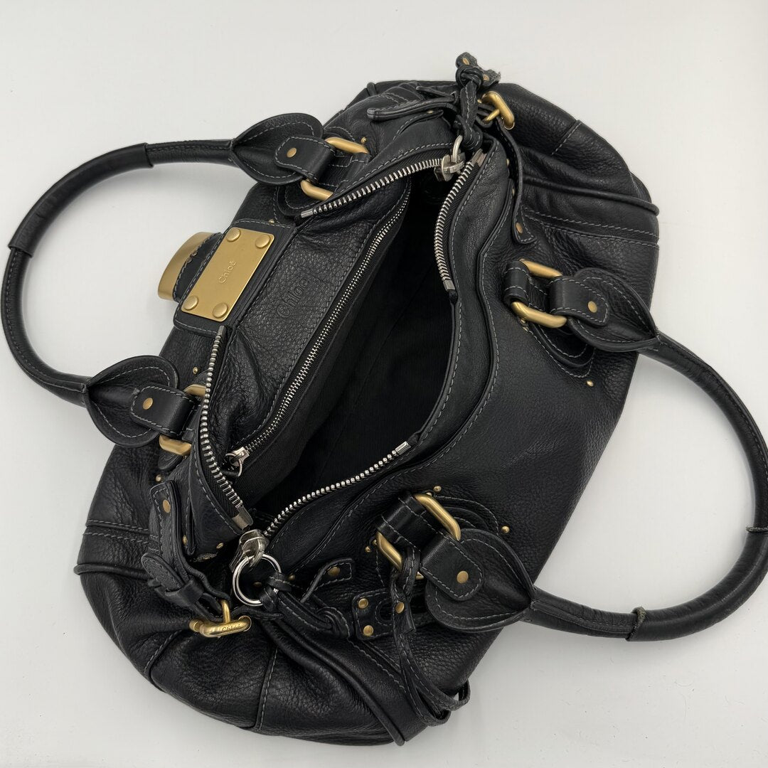 Chloe Paddington Leather Black Handbag
