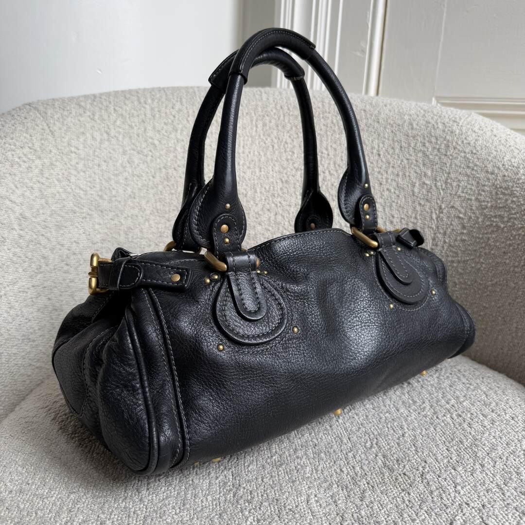 Chloe Paddington Leather Black Handbag