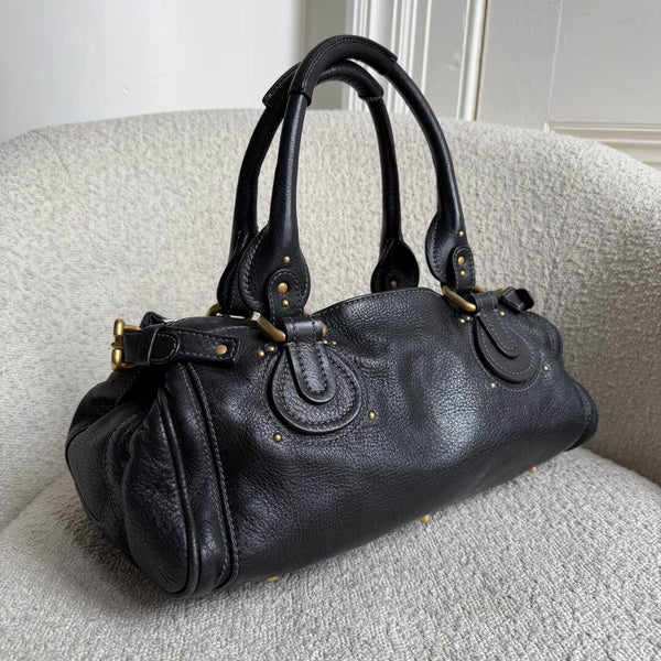 Chloe Paddington Leather Black Handbag