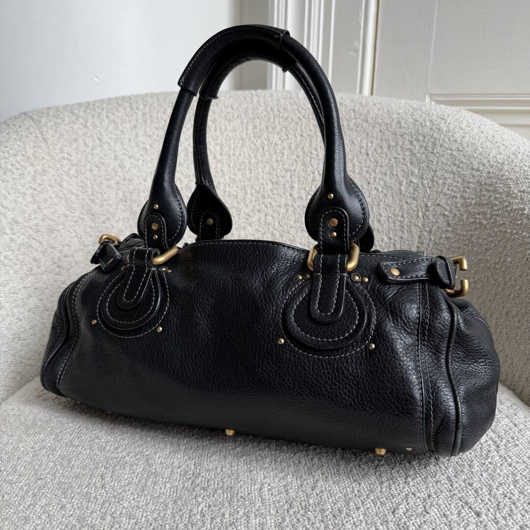 Chloe Paddington Leather Black Handbag