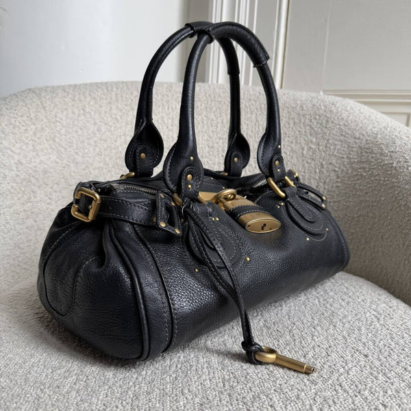 Chloe Paddington Leather Black Handbag