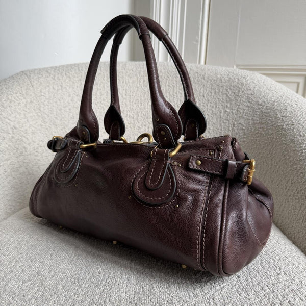 Chloe Paddington Leather Dark Brown Shoulder Bag