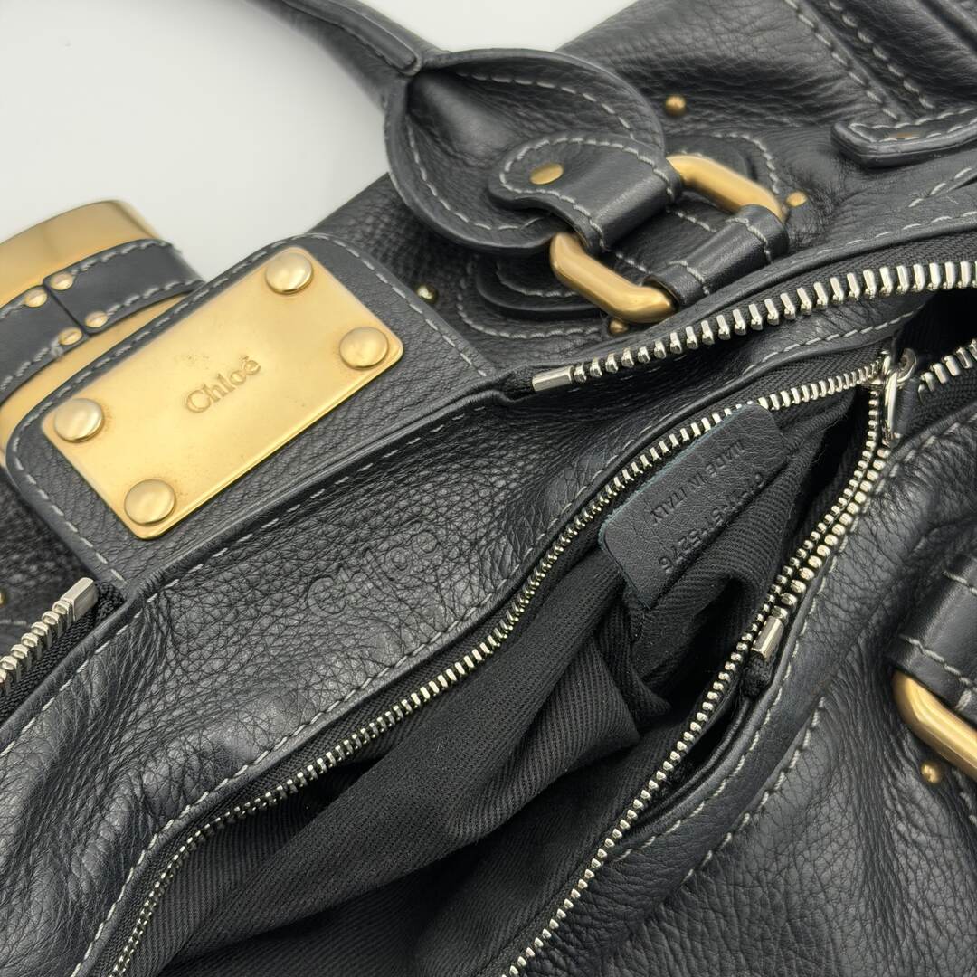 Chloe Paddington Leather Black Handbag