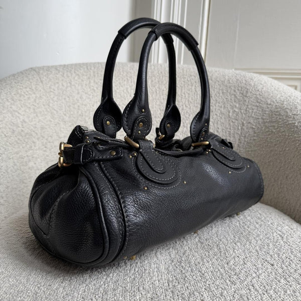Chloe Paddington Leather Black Handbag