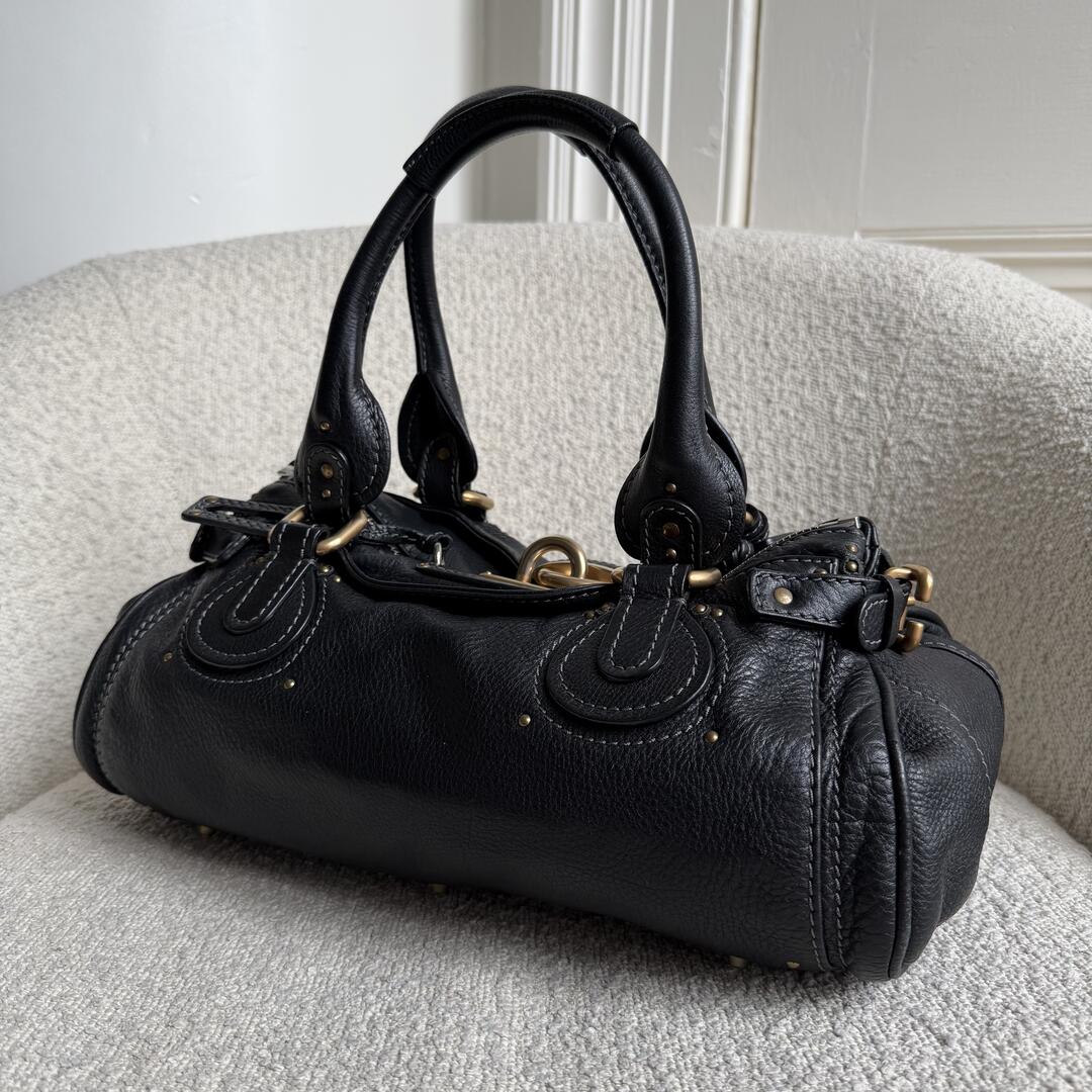 Chloe Paddington Leather Black Handbag