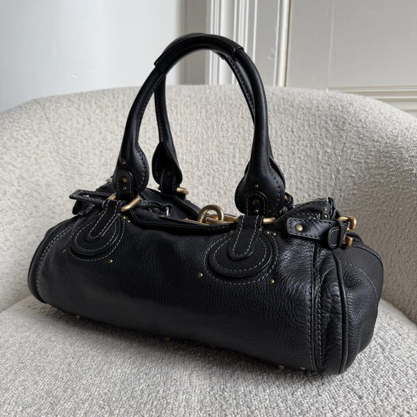 Chloe Paddington Leather Black Handbag