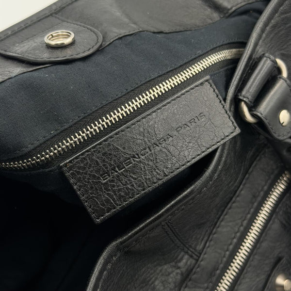 2013 Balenciaga Motocross Classic Hexagon Black Tote Bag