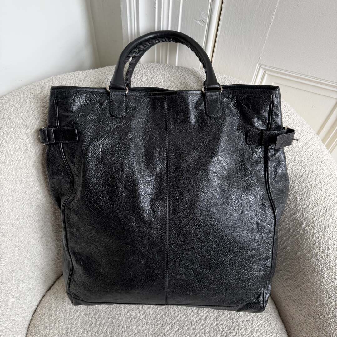 2013 Balenciaga Motocross Classic Hexagon Black Tote Bag