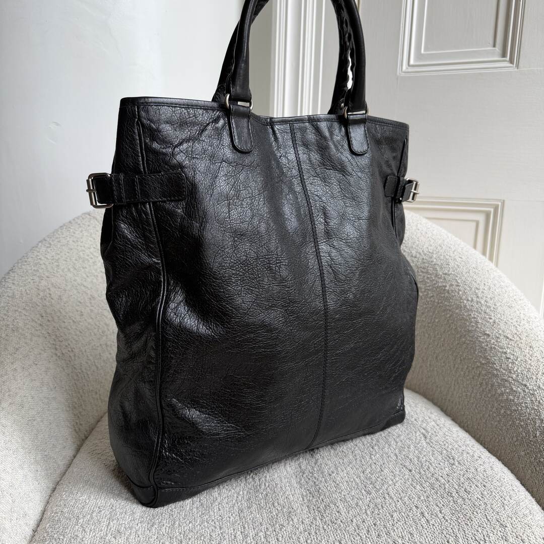 2013 Balenciaga Motocross Classic Hexagon Black Tote Bag