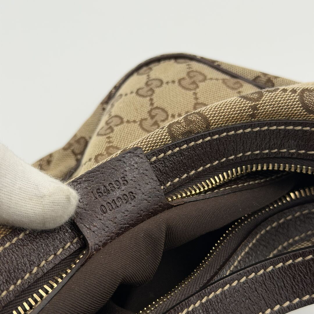 Gucci GG Canvas Brown Mini Shoulder Bag